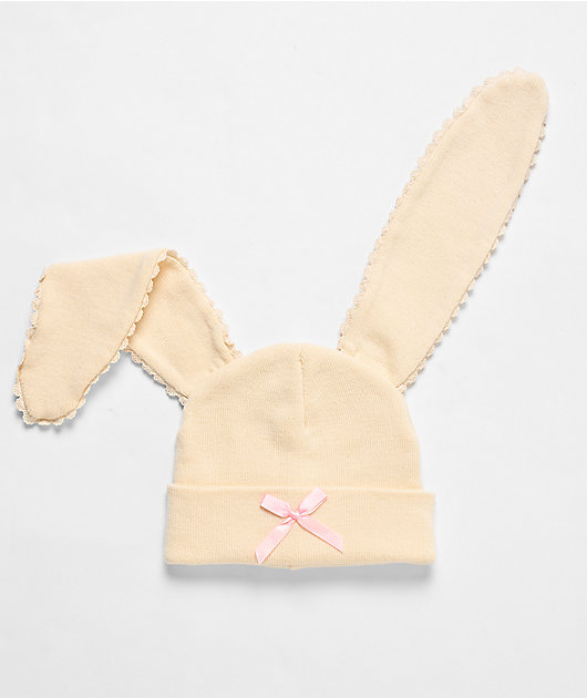 A.LAB Thrills and Frills Natural Tone Bunny Beanie