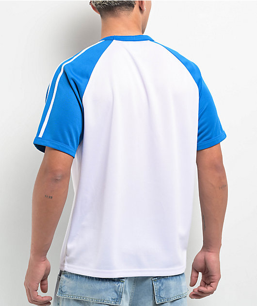 Lame Soccer Uniform Knit Pullover ポロシャツ A.LAB Toad Blue & White Raglan Soccer Jersey | Zumiez