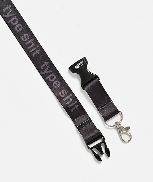 A.LAB Type Shit Black Lanyard