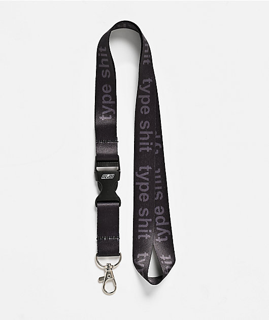 A.LAB Type Shit Black Lanyard