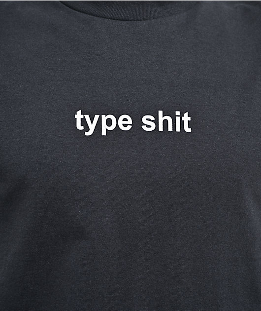 A.LAB Type Shit Black T-Shirt