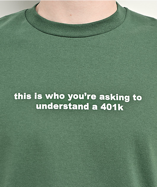 A.LAB Understand A 401K Green T-Shirt