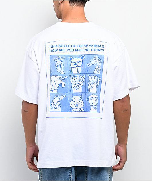 A.LAB Unhinged Animal White T-Shirt