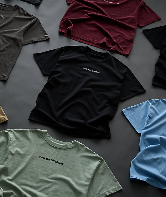 A.LAB Wait, I'm Goated Black T-Shirt