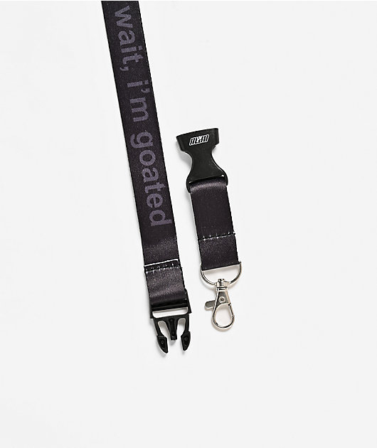 A.LAB Wait I'm Goated Black Lanyard