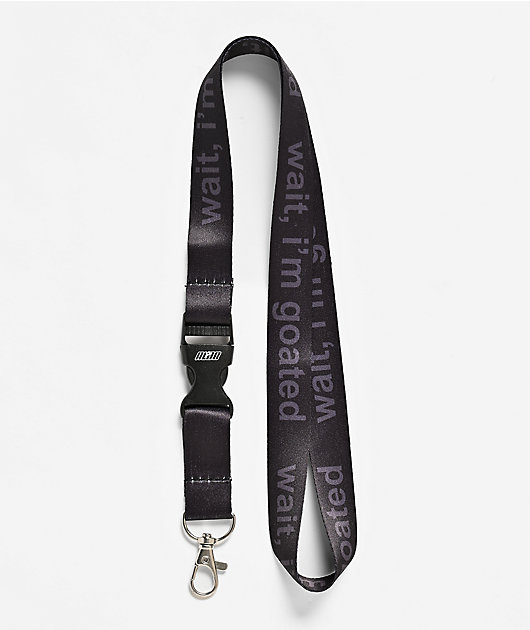 A.LAB Wait I'm Goated Black Lanyard