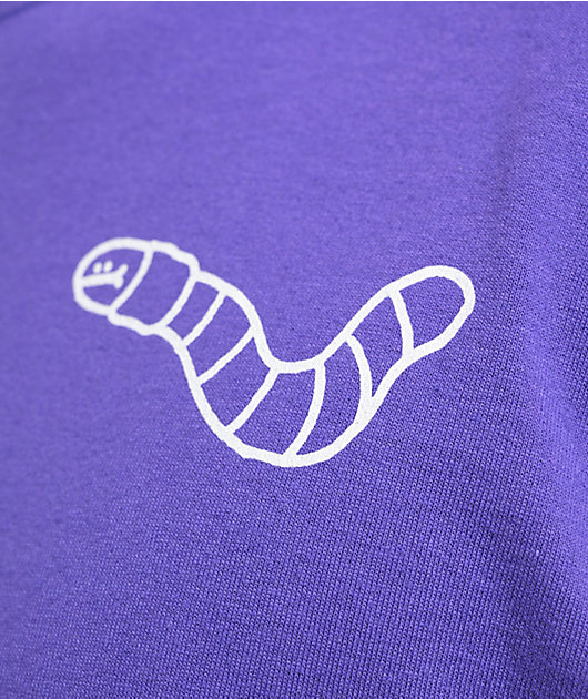 A.LAB Wanted Worm Purple Long Sleeve T-Shirt | Zumiez