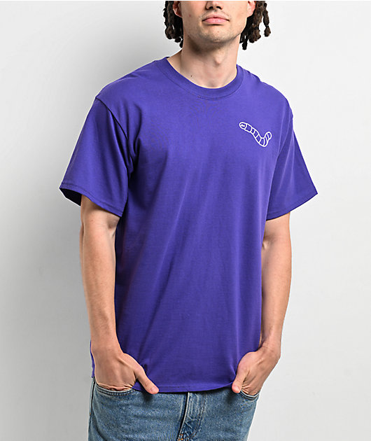A.LAB Wanted Worm Purple T-Shirt | Zumiez
