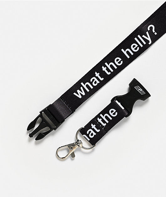 A.LAB What The Helly Black Lanyard