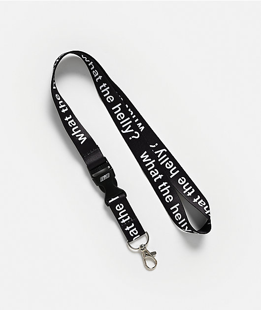 A.LAB What The Helly Black Lanyard