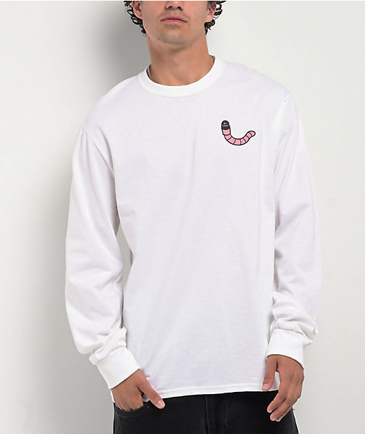 A.LAB Who Is He Long Sleeve White T-Shirt | Zumiez