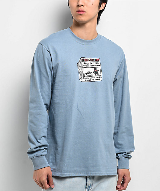 A.LAB World News Blue Long Sleeve T-Shirt | Zumiez