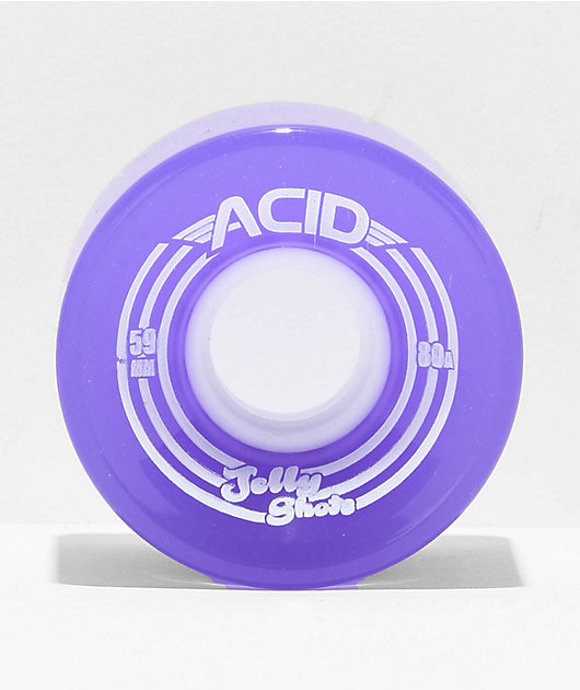 ACID Chemical Co. Purple Jelly Shots 59mm 80a Cruiser Skateboard Wheels