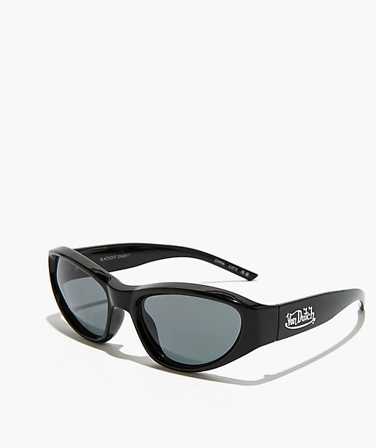 AIRE x Von Dutch Blackout Black & Smoke Mono Sunglasses