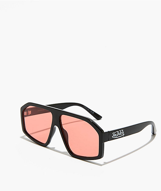 AIRE x Von Dutch Disgraced Black Cinnamon Tint Sunglasses | Zumiez