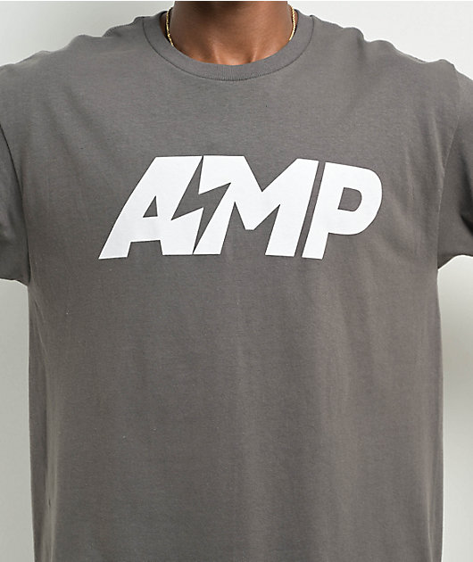 AMP Logo Grey T-Shirt