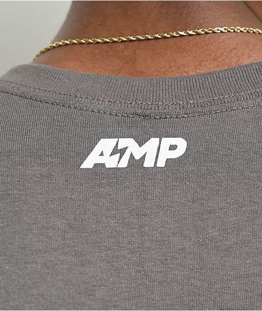AMP Logo Grey T-Shirt