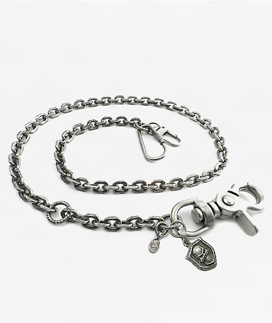 AMiGAZ Knight Skull Silver Pocket Chain | Zumiez