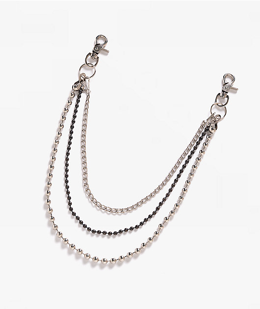 AMiGAZ Mixed Metal Triple Pocket Chain