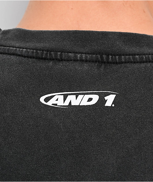 AND1 Missing Game Washed Black T-Shirt