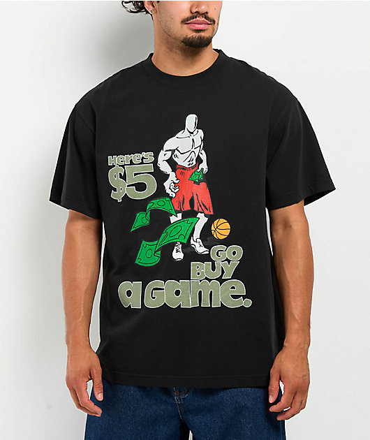 AND1 Trash Talk Buy Game Black T-Shirt