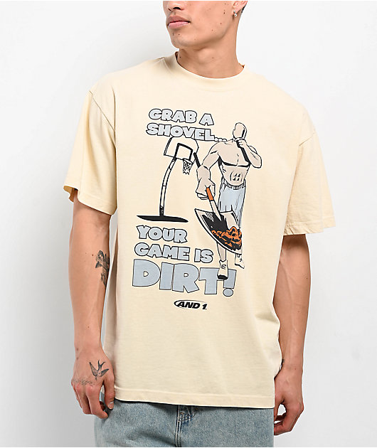 AND1 Trash Talk Game Is Dirt Off White T-Shirt | Zumiez