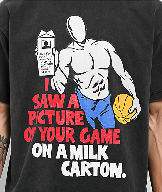 AND1 Trash Talk Missing Game Washed Black T-Shirt | Zumiez