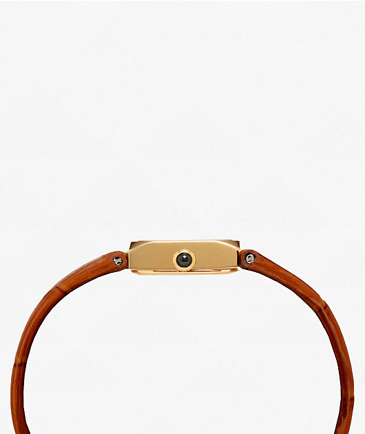 AURA Dice Cognac & Brown Analog Watch