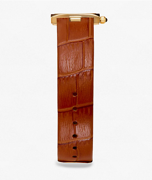 AURA Dice Cognac & Brown Analog Watch