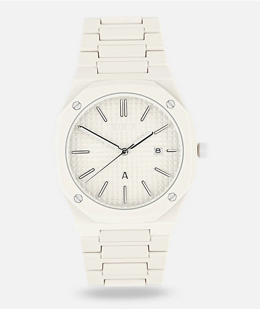 AURA Polycarbonate Milk Analog Watch | Zumiez