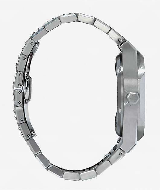 AURA Skeleton 002 Steel & Crystal Analog Watch