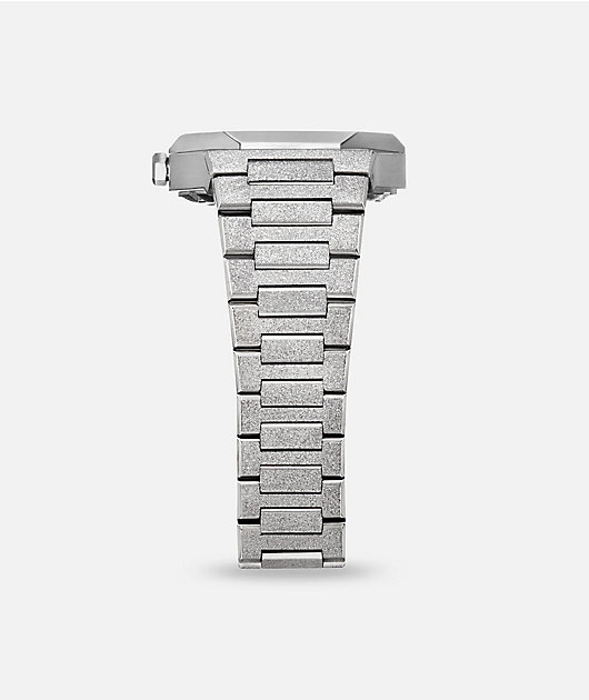 AURA Skeleton 002 Steel Frost Analog Watch