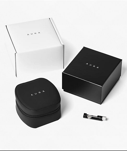 AURA Skeleton Black Analog Watch