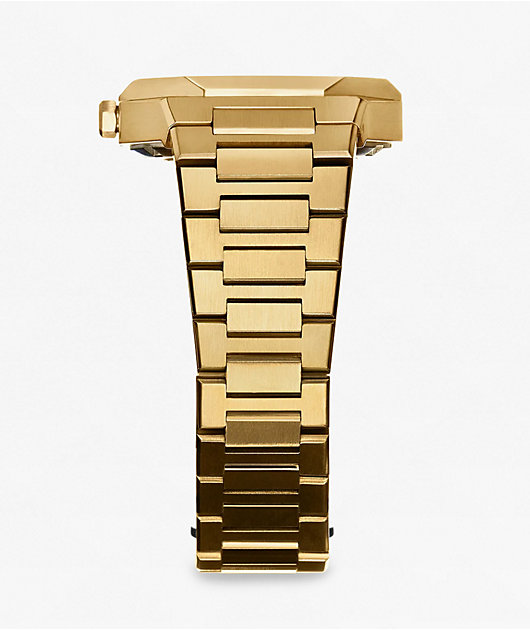 AURA Skeleton Gold Analog Watch