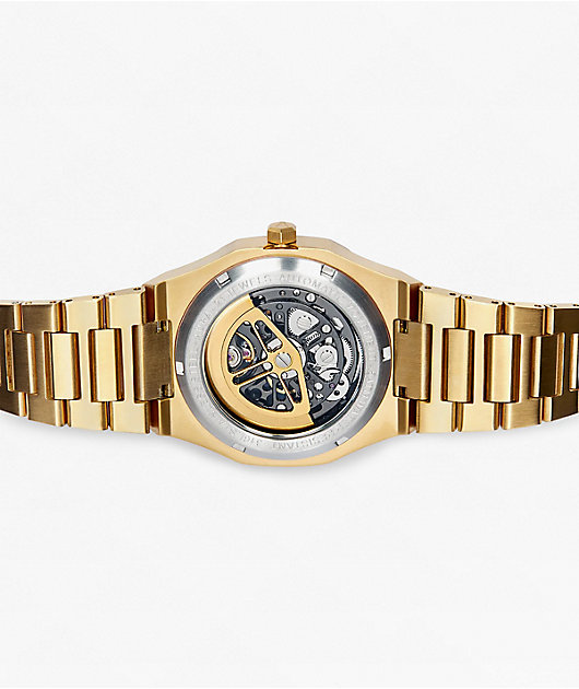 AURA Skeleton Gold Analog Watch