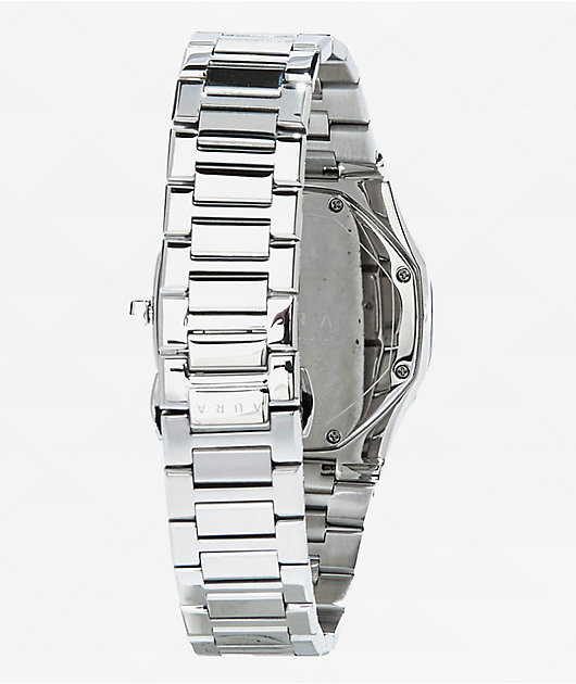 AURA Ultra Thin Mirror Stainless Steel Analog Watch