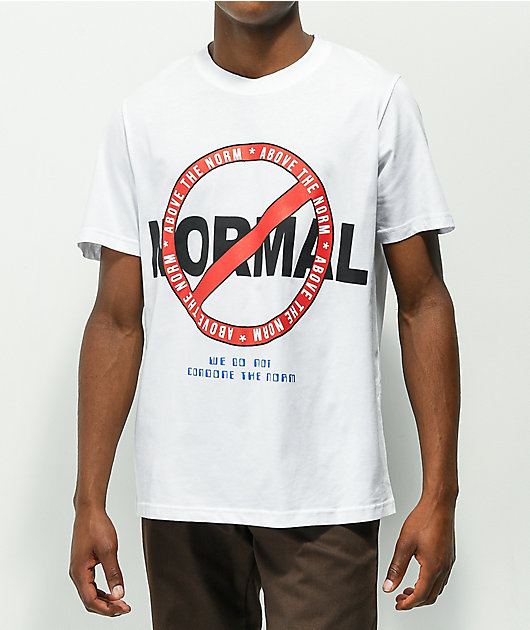 Above The Norm Not Normal White T-Shirt