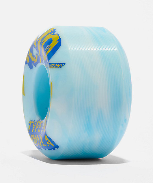Acid Chemical Power 53mm 99a Blue Swirl Skateboard Wheels
