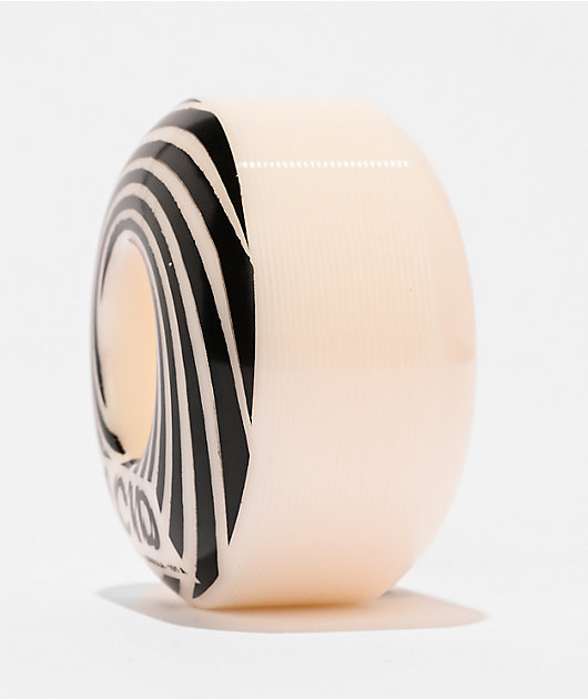 Acid Chemical Swirly 52mm 101a White Skateboard Wheels