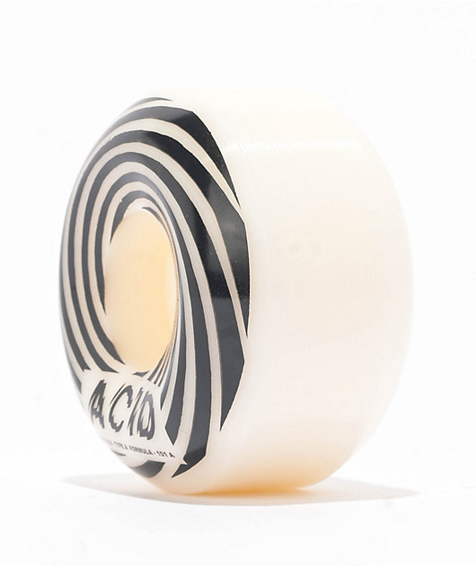 Acid Chemical Swirly 55mm 99a White Skateboard Wheels | Zumiez