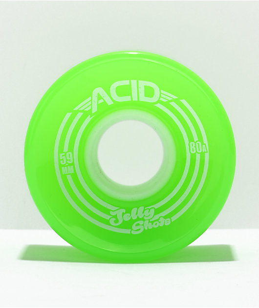 Acid Jelly Shots 59mm 80a Green Skateboard Wheels