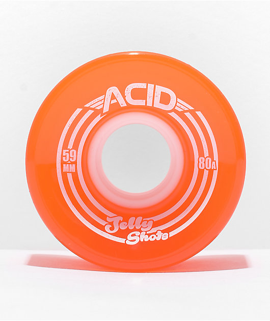 Acid Jelly Shots 59mm 80a Orange Cruiser Wheels