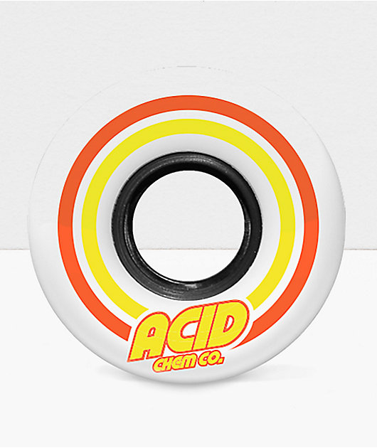 Acid Pods 55mm 86a White Skateboard Wheels