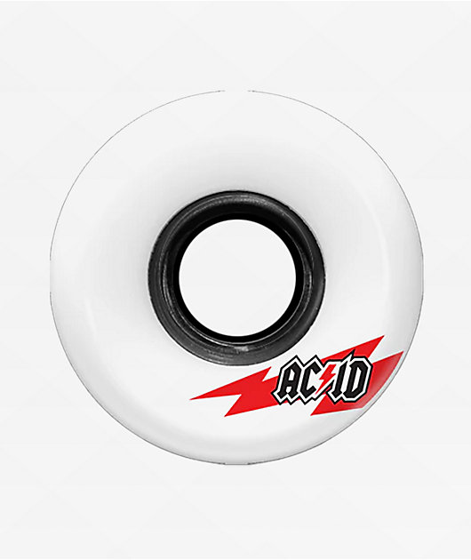 Acid Skaterade Funner Formula 54mm 86a White Cruiser Skateboard Wheels