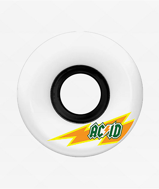 Acid Skaterade Funner Formula 56mm 86a White Cruiser Skateboard Wheels