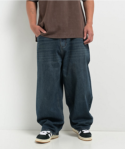Adam Bomb Baggy Dark Blue Wash Denim Jeans