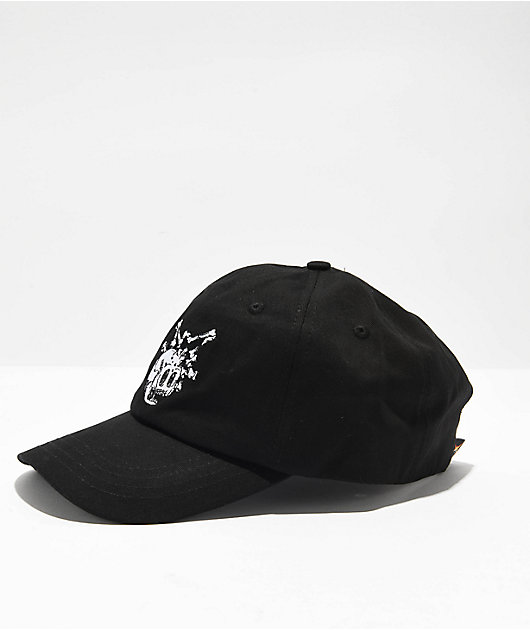 Adam Bomb Bones Black Strapback Hat