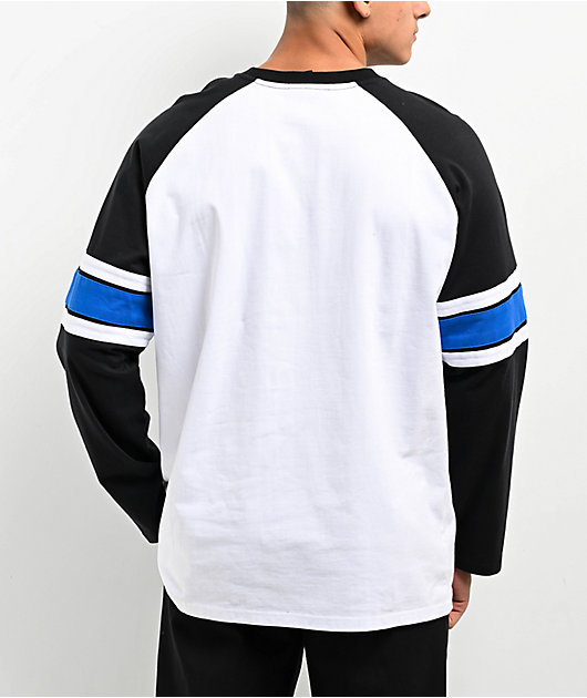 Adam Bomb Speed Bomb White & Black Long Sleeve Raglan T-Shirt | Zumiez