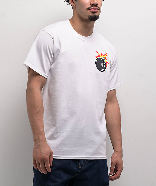 Adam Bomb Stained Glass White T-Shirt