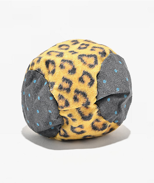 Adventure Imports Leopard Yellow & Black 5-Panel Hacky Sack | Zumiez